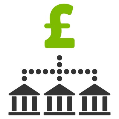 Lirası banka düzeni düz vektör simgesi simgesi