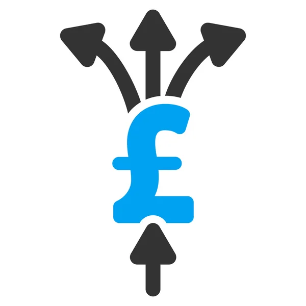 Osztja font kifizetések simított raszteres ikon szimbólum — Stock Fotó
