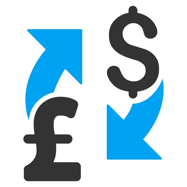 Dollarteken pond Exchange platte Raster pictogram — Stockfoto