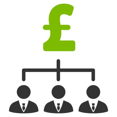 Lirası bankacı bağlantılar düz vektör simgesi simgesi