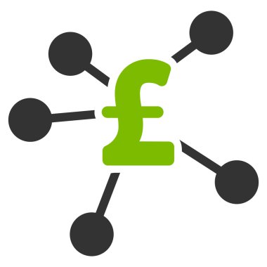 Lirası dağıtım düz vektör simgesi simgesi