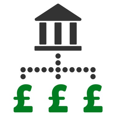 Lirası banka ödemeleri düz vektör simgesi simgesi