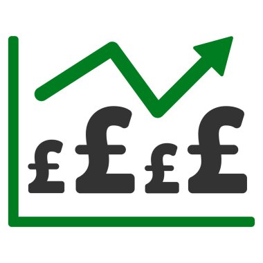 Lirası mali grafik düz vektör simgesi simgesi