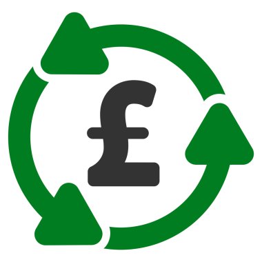 Lirası dolaşım düz vektör simgesi simgesi