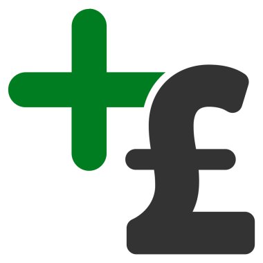 Tıp Lirası fiyat düz vektör simgesi simgesi