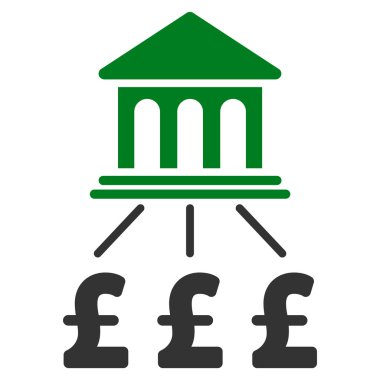 Lirası banka düzeni düz vektör simgesi simgesi