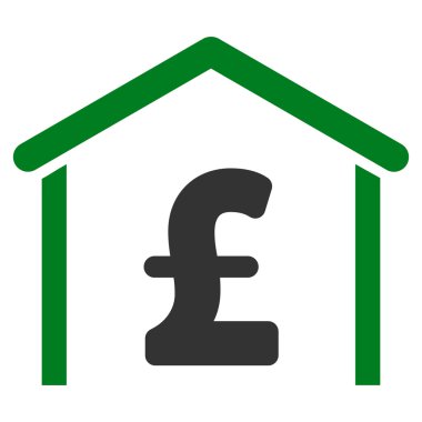 Lirası garaj düz vektör simgesi simgesi