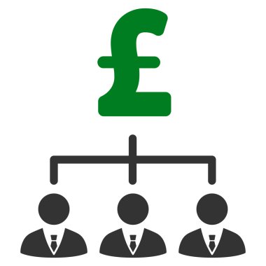 Lirası bankacı bağlantılar düz vektör simgesi simgesi