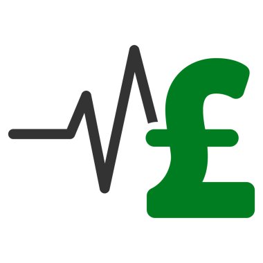 Lirası mali darbe düz vektör simgesi simgesi