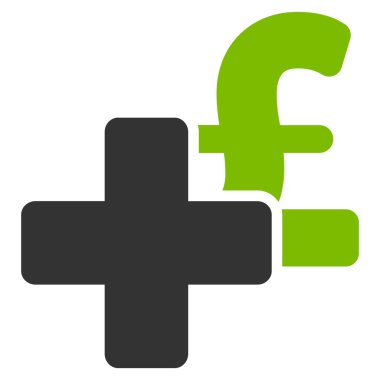 Lirası düz vektör simgesi simgesi eklemek