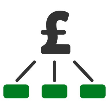 Lirası hiyerarşi düz vektör simgesi simgesi
