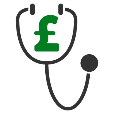 Lirası sağlık düz vektör simgesi simgesi