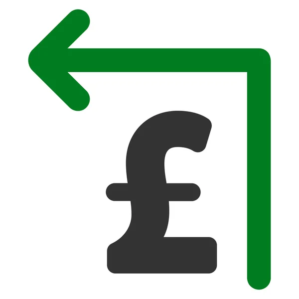 Pond tevreden of geld Flat Vector pictogram symbool — Stockvector