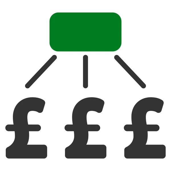 Libra finanční systém plochých vektorové ikony Symbol — Stockový vektor