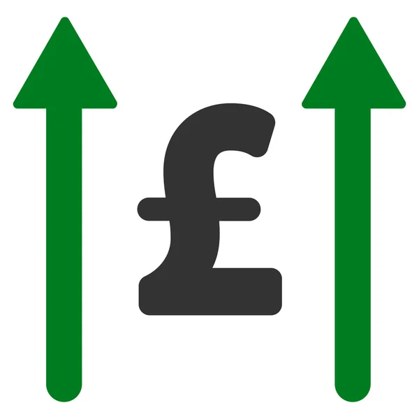 Stuur pond platte Vector pictogram symbool — Stockvector