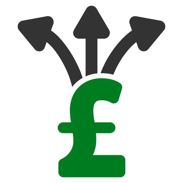 Ossza meg a font lapos Vector Icon szimbólum — Stock Vector