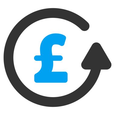 Ters ibraz Lirası düz Raster simgesi simgesi