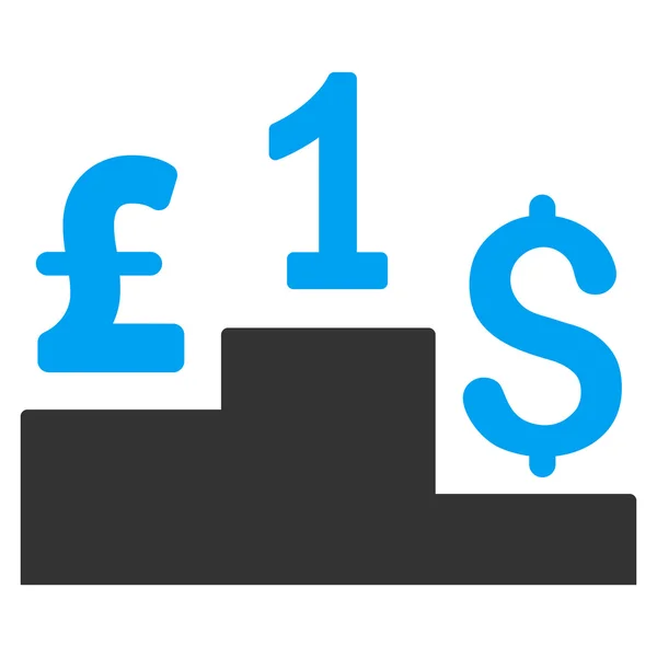 Dollár font verseny simított raszteres ikon szimbólum — Stock Fotó