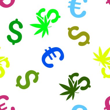 Esrar iş sorunsuz düz glif desen