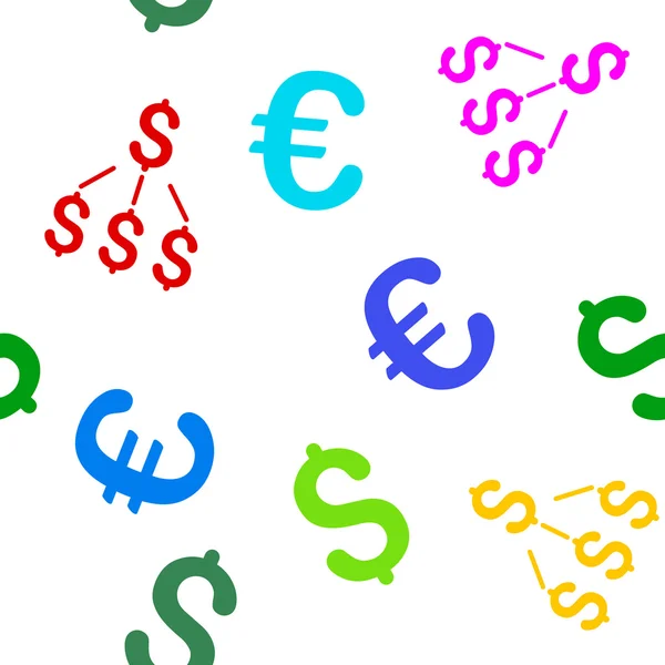 Financial Structure Seamless Flat Glyph Pattern — Stock Photo, Image