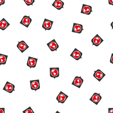 Dünya kalkan düz Raster Seamless modeli