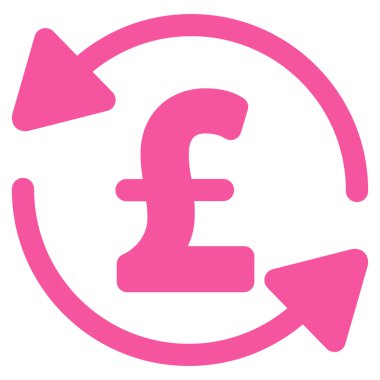 Lirası denge düz vektör simgesi simgesi Yenile