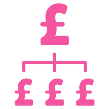 Lirası hiyerarşi düz vektör simgesi simgesi