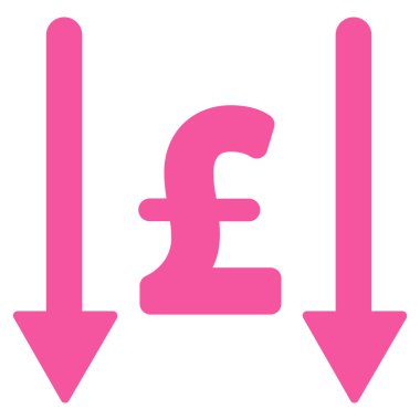 Lirası düz vektör simgesi simgesi almak