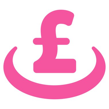 Lirası mevduat yerleşim düz vektör simgesi simgesi