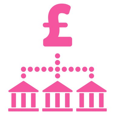 Lirası banka düzeni düz vektör simgesi simgesi