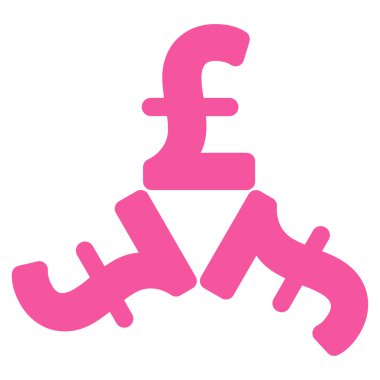 Lirası Trinity düz vektör simgesi simgesi