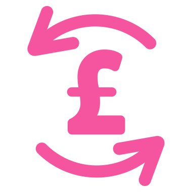 Lirası denge düz vektör simgesi simgesi Yenile