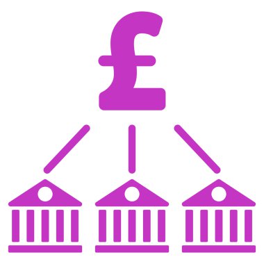 Banka Lirası düz vektör simgesi simgesi giderleri