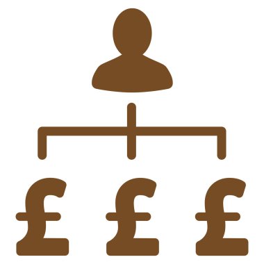 Lirası toplayıcı düz vektör simgesi simgesi