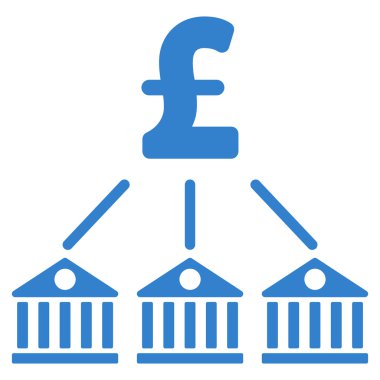 Banka Lirası düz vektör simgesi simgesi giderleri