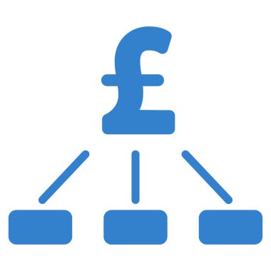 Lirası hiyerarşi düz vektör simgesi simgesi