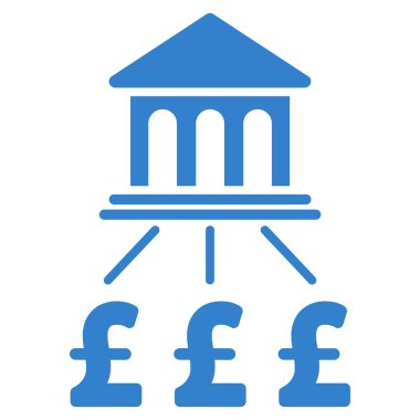 Lirası banka düzeni düz vektör simgesi simgesi