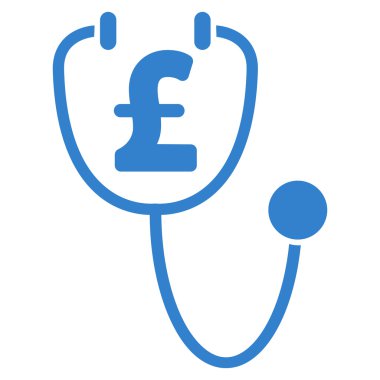 Lirası sağlık düz vektör simgesi simgesi