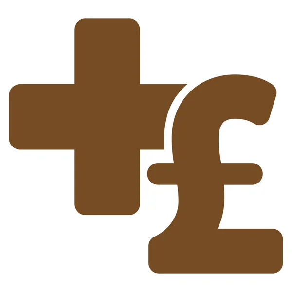 Orvosi font üzleti lapos Vector Icon szimbólum — Stock Vector