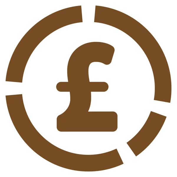 Font pénzügyi ábra lapos Vector Icon szimbólum — Stock Vector