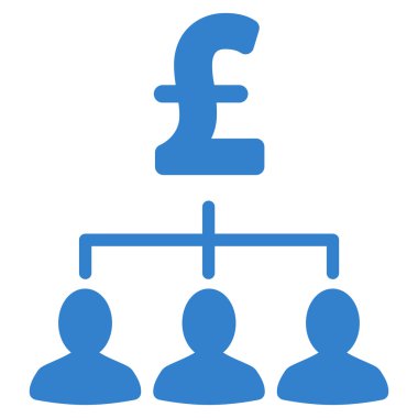 Pound ödeme ilişkiler vektör simgesi simgesi düz