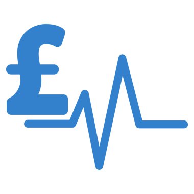 Lirası darbe düz vektör simgesi simgesi