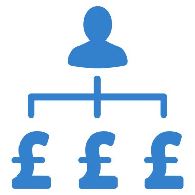 Lirası toplayıcı düz vektör simgesi simgesi