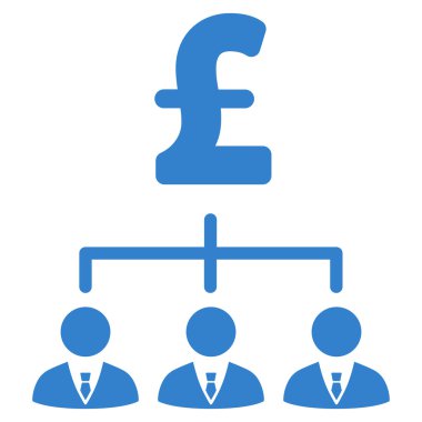 Lirası bankacı bağlantılar düz vektör simgesi simgesi