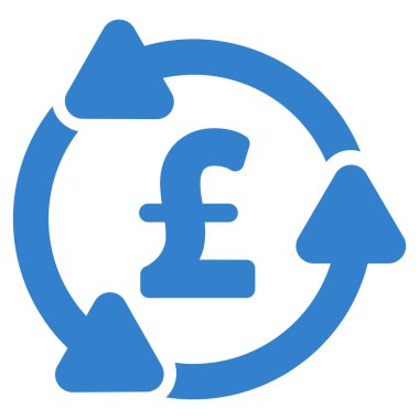 Lirası dolaşım düz vektör simgesi simgesi