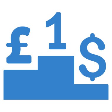 Doları Lirası rekabet düz vektör simgesi simgesi