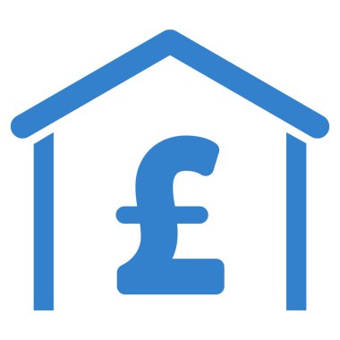 Lirası garaj düz vektör simgesi simgesi