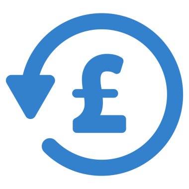 Lirası indirim düz vektör simgesi simgesi