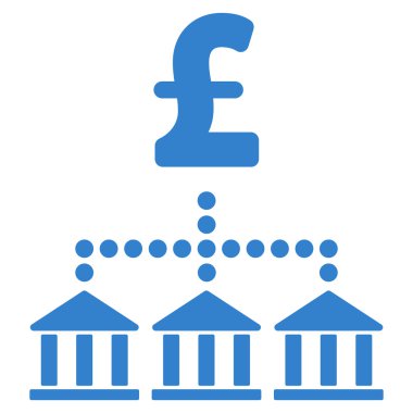 Lirası banka düzeni düz vektör simgesi simgesi