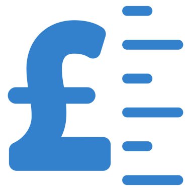 Lirası değer düz vektör simgesi simgesi